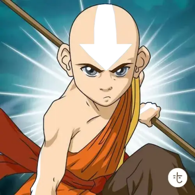 Aang Air Nomad Tattoos color reference for Toon Tone