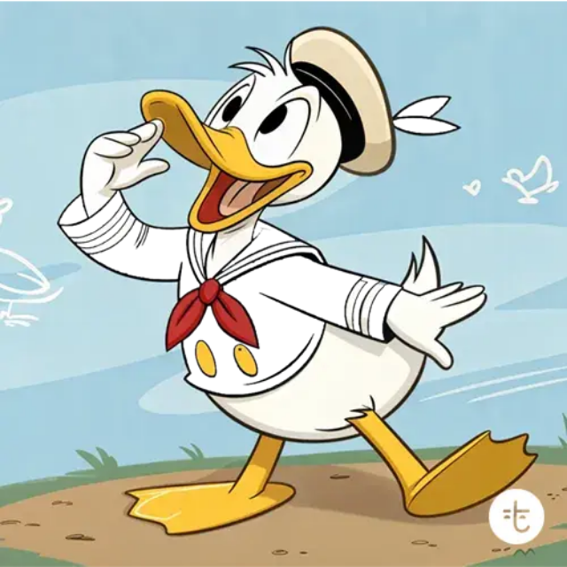 Donald Duck Sailor Jacket Toon Tone color study