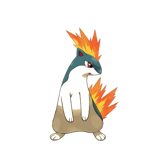 Quilava Gen 2 Pokemon color study
