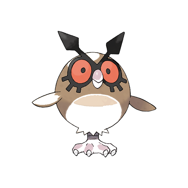 Hoothoot Gen 2 Pokemon color study