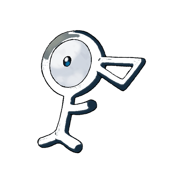 Unown Gen 2 Pokemon color study