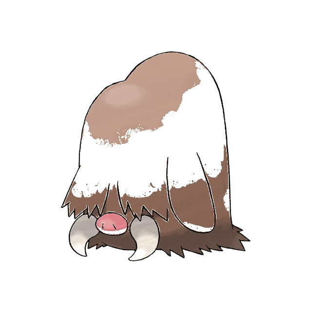 Piloswine Gen 2 Pokemon color study